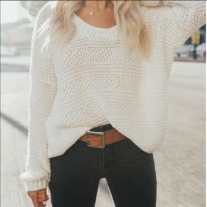 CJLA Jaymee Cable Knit Sweater